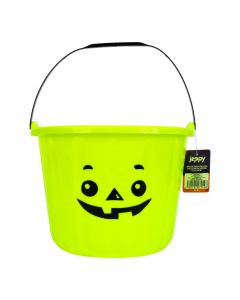 Balde para dulces estampado verde limón y negro