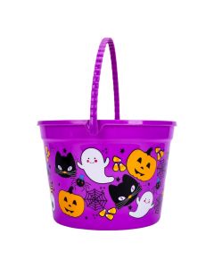 Balde para dulces estampado morado