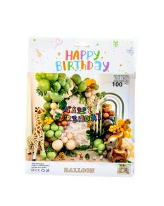 Decoración temática safari 100 pzs