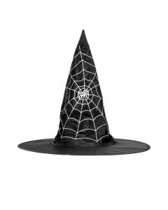 Sombrero bruja estampado telaraña surtido