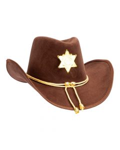 Sombrero sheriff marrón