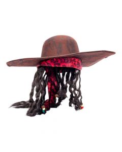 Sombrero pirata con peluca