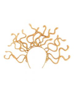 Diadema serpientes dorado