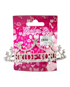 Corona Bride to Be plateada