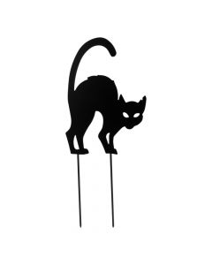 Estaca metálica gato negro