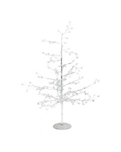 Árbol navideño escarachado plateado