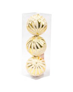 Esferas navideñas blanco y dorado