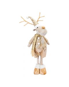 Peluche reno afelpado champagne