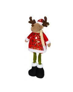 Muñeco reno afelpado navideño