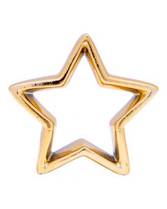 Estrella dorada cerámica