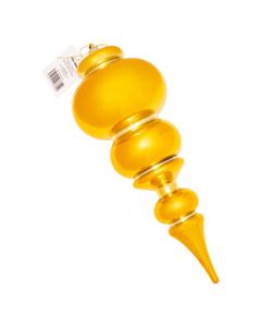 Esfera navideña trompo dorado