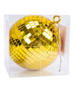 Esfera disco dorado 15cm