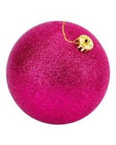 Esfera fucsia escarchada