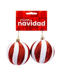 Esfera navideña con escarcha