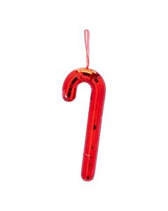 Bastón navideño rojo
