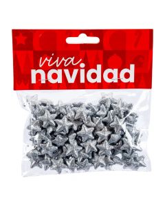 Estrella plateada escarchada