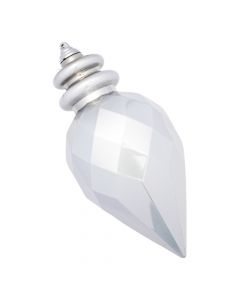 Esfera blanca con relieve
