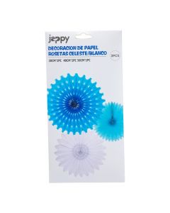 Roseta decorativa papel surtido