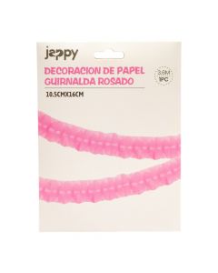 Guirnalda papel rosado