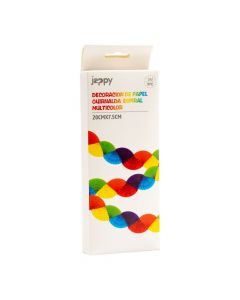 Guirnalda espiral multicolor