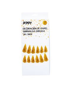Guirnalda de papel plateada