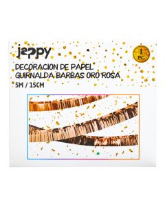 Guirnalda papel oro rosa