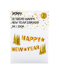 Guirnalda de papel dorada