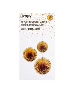 Rosetas doradas decorativas