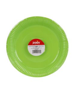 Plato cartón 7pulg 8und verde lima