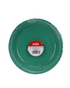 Plato cartón 7pulg 8und verde
