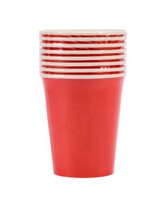 Vaso cartón 9pulg rojo