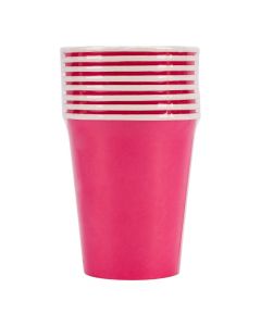 Vaso cartón 9pulg fucsia