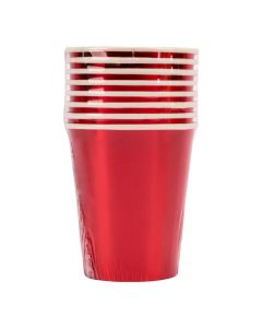Vaso cartón 9pulg rojo