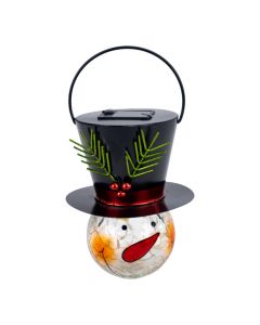 Estaca navideña muñeco nieve