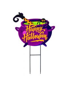 Estaca metálica Happy Halloween