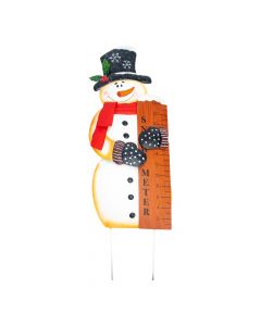 Estaca muñeco de nieve multicolor