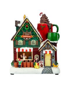 Villa con música y luces