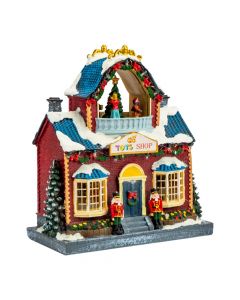 Villa navideña tienda juguetes