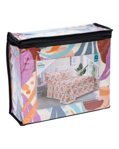 Sábana Queen estampada multicolor