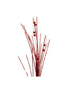 Rama artificial navideña 74cm rojo