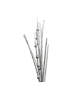 Rama artificial navideña 74cm gris