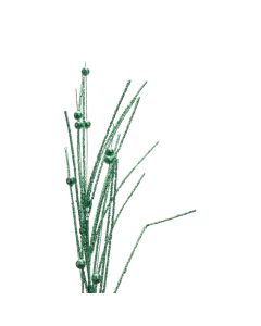 Flor artificial navideña 75cm verde