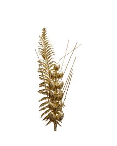 Rama artificial navideña 70cm champagne