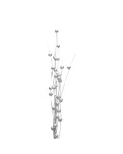 Rama artificial navideña 78cm plateado