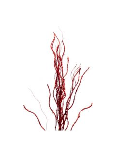 Rama artificial navideña 75cm rojo