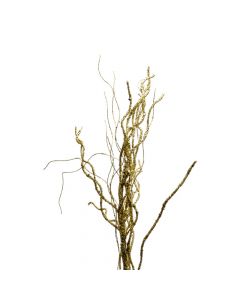 Rama artificial navideña 75cm dorado