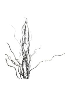 Rama artificial navideña 75cm plateado