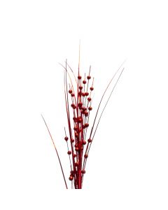 Rama artificial navideña 85cm rojo