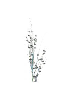 Rama artificial navideña 85cm plateado