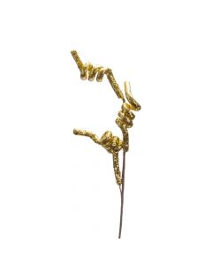 Rama artificial navideña 63cm dorado